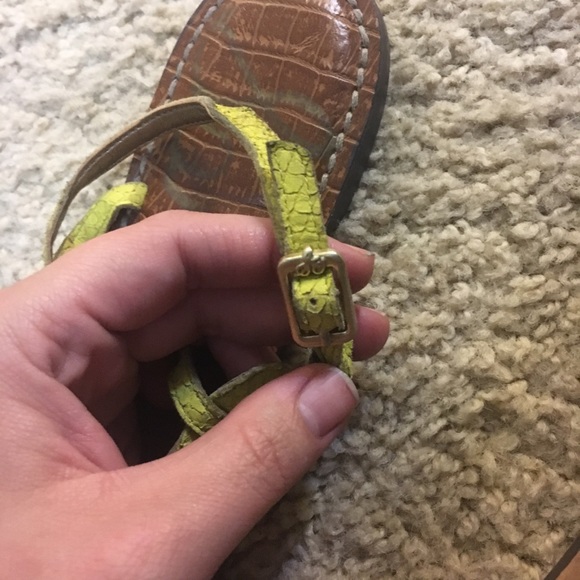 Yellow Sam Edleman Sandals 7.5 - Picture 2 of 5
